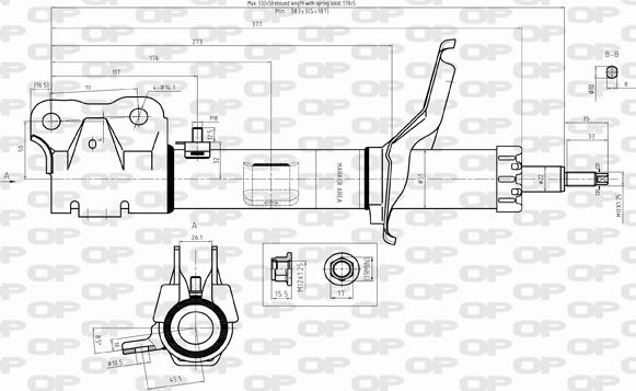 Open Parts SAB8322.31 - Ammortizzatore autozon.pro