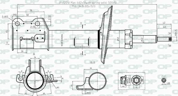 Open Parts SAB8373.31 - Ammortizzatore autozon.pro