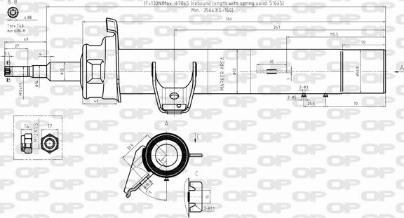 Open Parts SAB8291.31 - Ammortizzatore autozon.pro