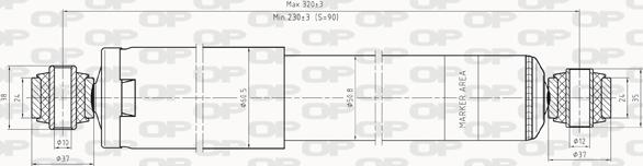 Open Parts SAB8249.12 - Ammortizzatore autozon.pro