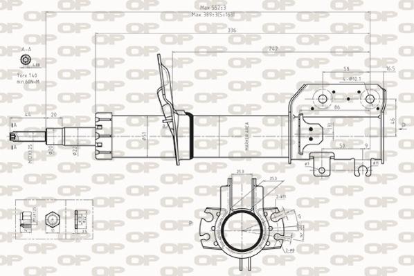 Open Parts SAB8248.31 - Ammortizzatore autozon.pro