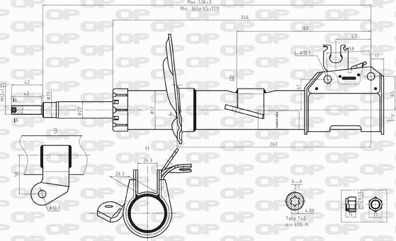 Open Parts SAB8243.31 - Ammortizzatore autozon.pro