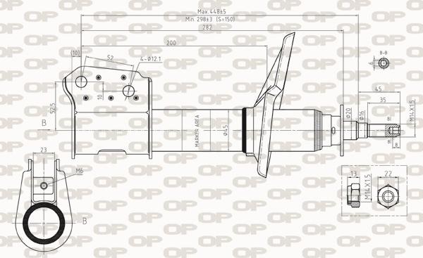 Open Parts SAB8257.31 - Ammortizzatore autozon.pro