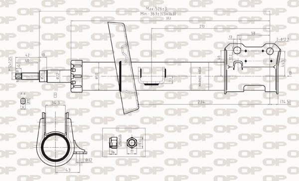 Open Parts SAB8269.31 - Ammortizzatore autozon.pro