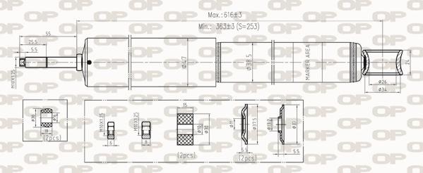 Open Parts SAB8266.32 - Ammortizzatore autozon.pro