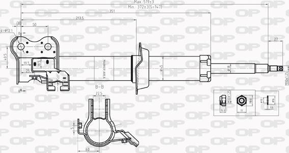 Open Parts SAB8209.31 - Ammortizzatore autozon.pro