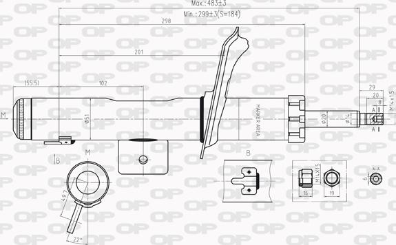 Open Parts SAB8205.11 - Ammortizzatore autozon.pro