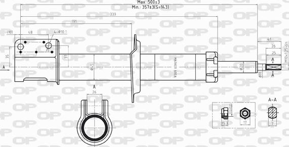 Open Parts SAB8206.31 - Ammortizzatore autozon.pro