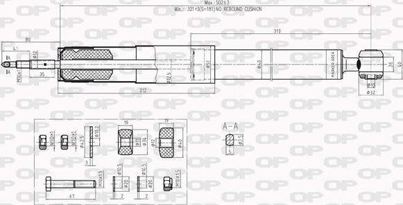 Open Parts SAB8201.32 - Ammortizzatore autozon.pro