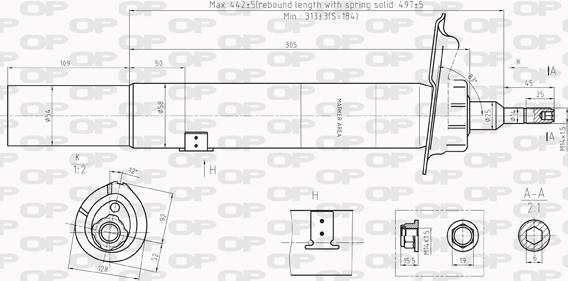 Open Parts SAB8208.31 - Ammortizzatore autozon.pro