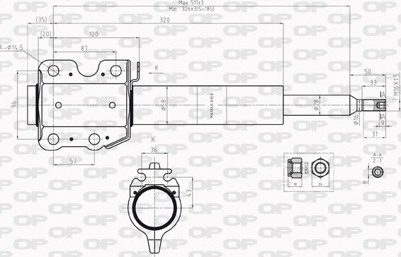 Open Parts SAB8219.31 - Ammortizzatore autozon.pro