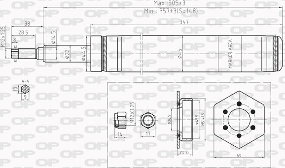 Open Parts SAB8212.31 - Ammortizzatore autozon.pro