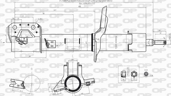 Open Parts SAB8234.31 - Ammortizzatore autozon.pro