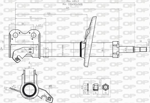 Open Parts SAB8236.31 - Ammortizzatore autozon.pro