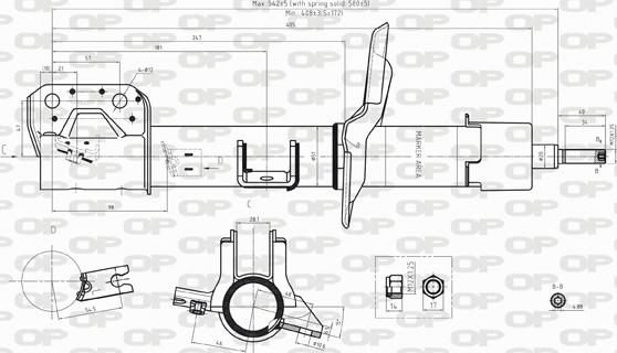 Open Parts SAB8238.31 - Ammortizzatore autozon.pro