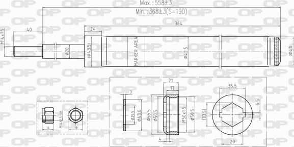 Open Parts SAB8233.31 - Ammortizzatore autozon.pro