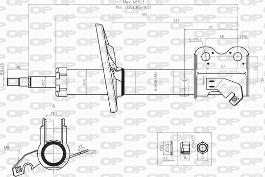 Open Parts SAB8237.31 - Ammortizzatore autozon.pro