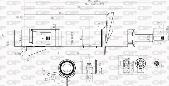 Open Parts SAB8229.31 - Ammortizzatore autozon.pro