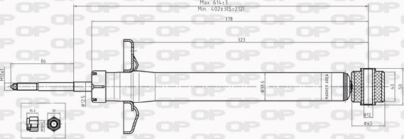 Open Parts SAB8226.12 - Ammortizzatore autozon.pro