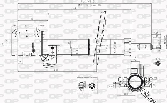 Open Parts SAB8220.31 - Ammortizzatore autozon.pro