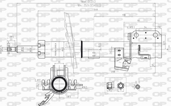 Open Parts SAB8221.31 - Ammortizzatore autozon.pro