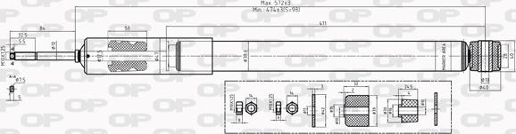 Open Parts SAB8228.32 - Ammortizzatore autozon.pro