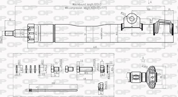 Open Parts SAB8222.31 - Ammortizzatore autozon.pro