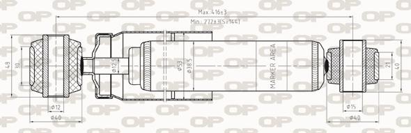 Open Parts SAB8276.32 - Ammortizzatore autozon.pro