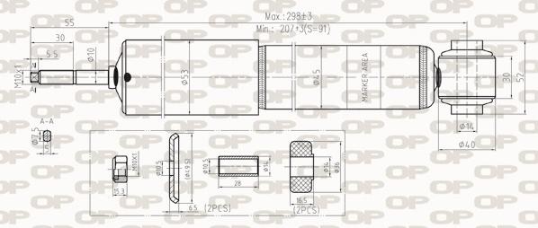 Open Parts SAB8273.31 - Ammortizzatore autozon.pro