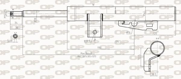 Open Parts SAB8277.31 - Ammortizzatore autozon.pro