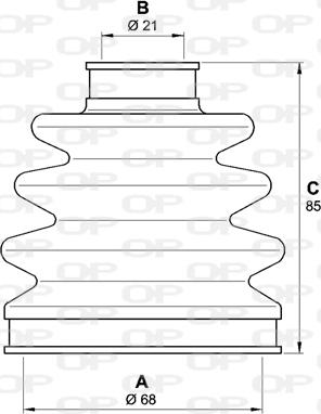 Open Parts SJK7204.00 - Cuffia, Semiasse autozon.pro