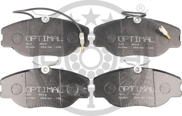 Optimal 9913 - Kit pastiglie freno, Freno a disco autozon.pro