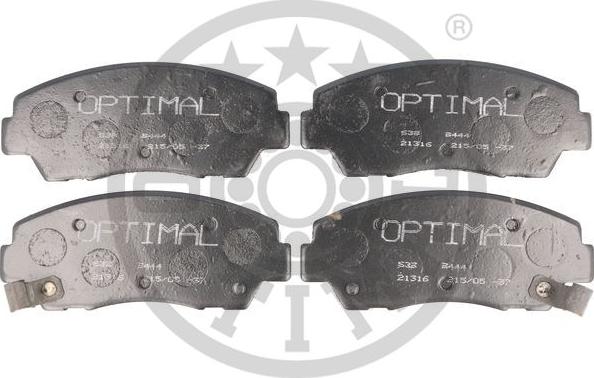 Optimal 9444 - Kit pastiglie freno, Freno a disco autozon.pro