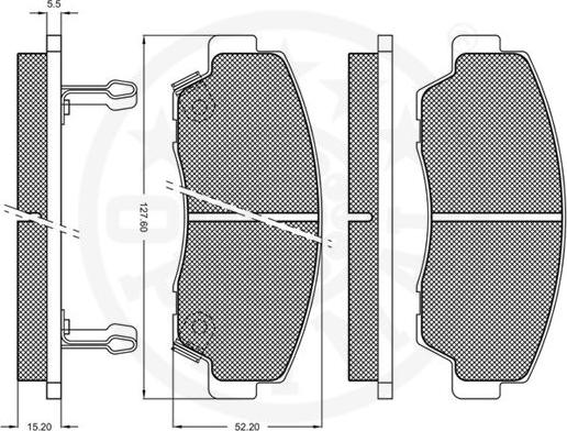 Optimal 9444 - Kit pastiglie freno, Freno a disco autozon.pro