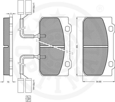 Optimal 9435 - Kit pastiglie freno, Freno a disco autozon.pro