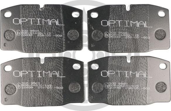 Optimal 9565 - Kit pastiglie freno, Freno a disco autozon.pro