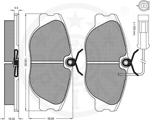 Optimal 9678 - Kit pastiglie freno, Freno a disco autozon.pro