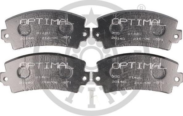 Optimal BP-91422 - Kit pastiglie freno, Freno a disco autozon.pro