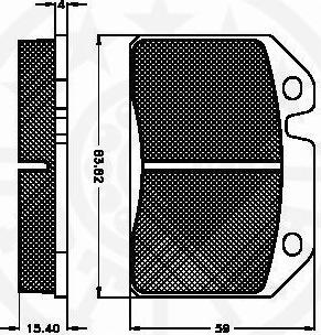 Optimal 9107 - Kit pastiglie freno, Freno a disco autozon.pro