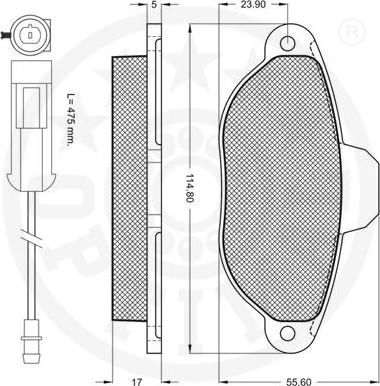 Optimal 9898 - Kit pastiglie freno, Freno a disco autozon.pro