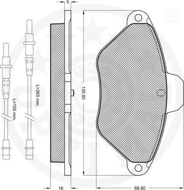 Optimal 9857 - Kit pastiglie freno, Freno a disco autozon.pro