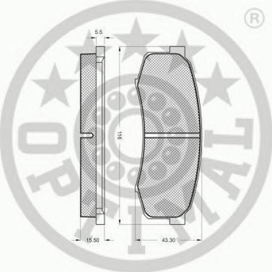 Optimal 9863 - Kit pastiglie freno, Freno a disco autozon.pro