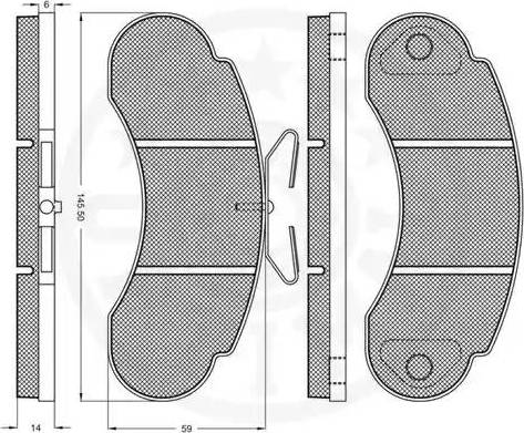 Optimal 9399 - Kit pastiglie freno, Freno a disco autozon.pro