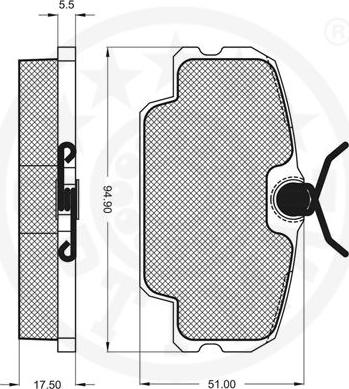 Optimal 9304 - Kit pastiglie freno, Freno a disco autozon.pro