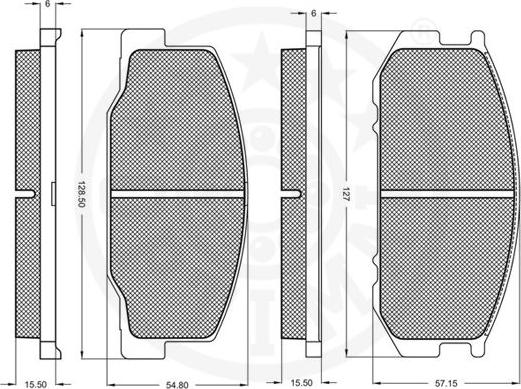 Optimal 9316 - Kit pastiglie freno, Freno a disco autozon.pro