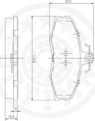 Optimal 9337 - Kit pastiglie freno, Freno a disco autozon.pro