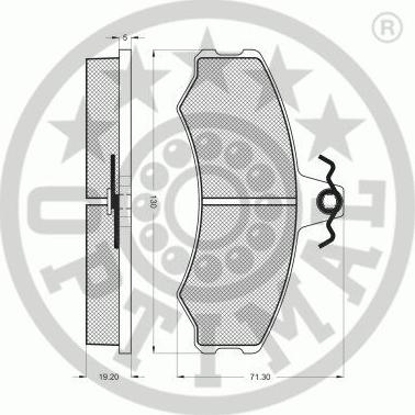 Optimal 9292 - Kit pastiglie freno, Freno a disco autozon.pro