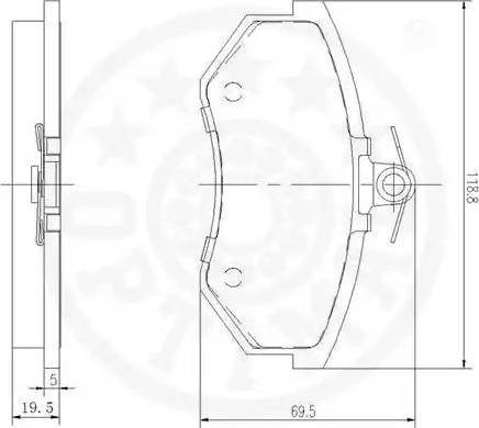 Optimal 9271 - Kit pastiglie freno, Freno a disco autozon.pro