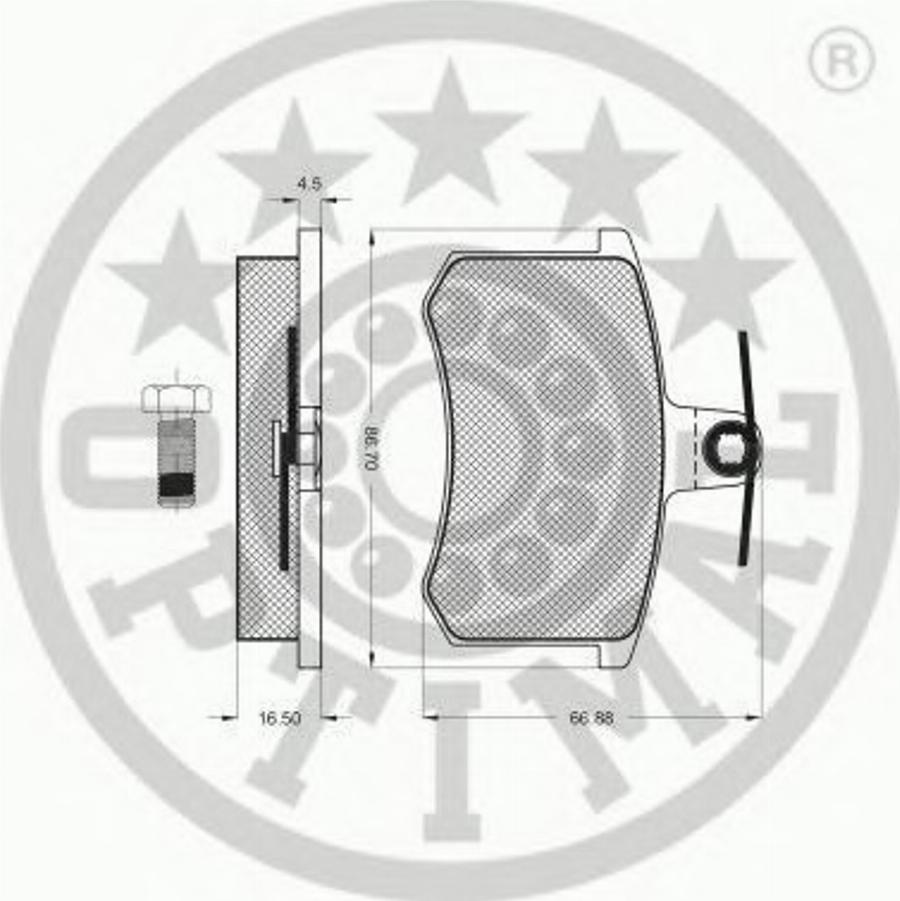 Optimal 9272/15,5 - Kit pastiglie freno, Freno a disco autozon.pro