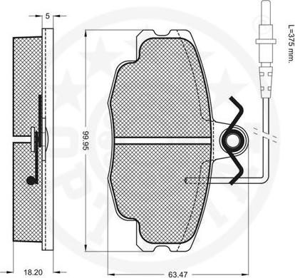 Optimal 9749 - Kit pastiglie freno, Freno a disco autozon.pro